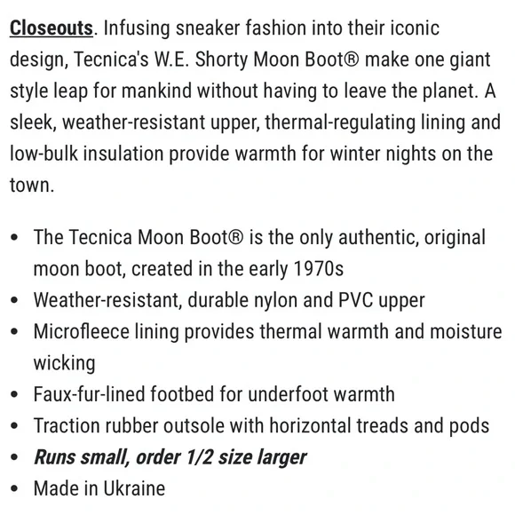 Tecnica W.E.Shorty Moon Boot - Picture 14 of 15